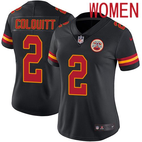 Women Kansas City Chiefs 2 Dicaprio Bootle Nike Black Vapor Limited NFL Jersey